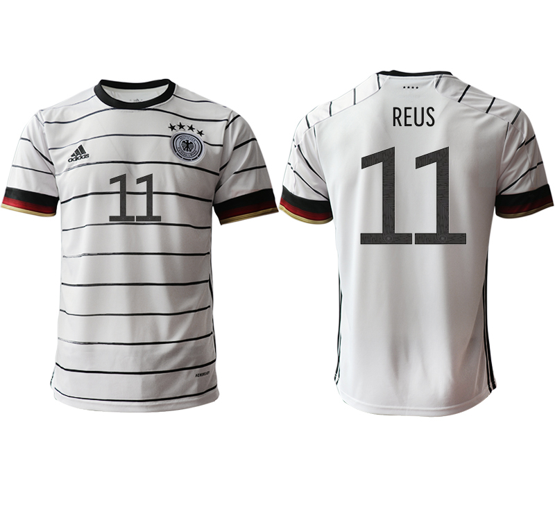 Men 2021 European Cup Germany home aaa version white #11 Soccer Jersey